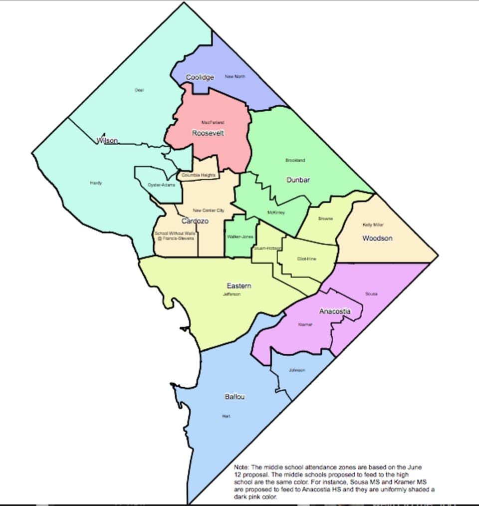 carte de dc écoles élémentaires