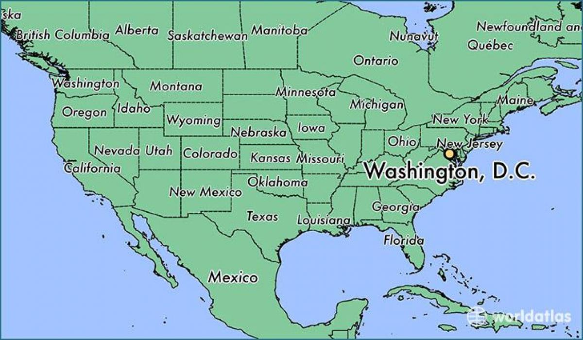 washington carte des états unis