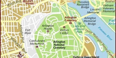 La carte de arlington, washington dc