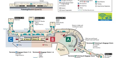 Cc plan de l'aéroport