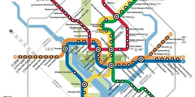 Dc métro, carte de métro