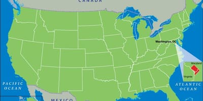 Carte de l'état dc