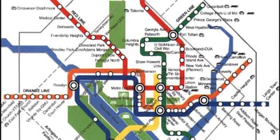 Washington dc de métro la carte
