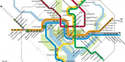 Washington station de métro la carte