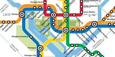 Dc la ligne jaune de la carte