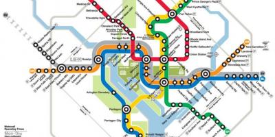 Washington dc metro rail carte
