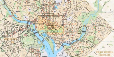 Washington, dc, du vélo à la carte