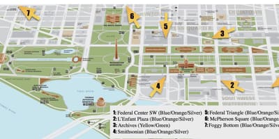 National mall carte de marcher