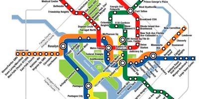 Wa dc plan du métro